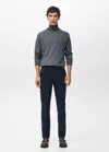 Mango Man Dublino Slim-fit Chino Trousers Night Blue