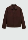 Mango Man Jacket Burgundy In Burgundy