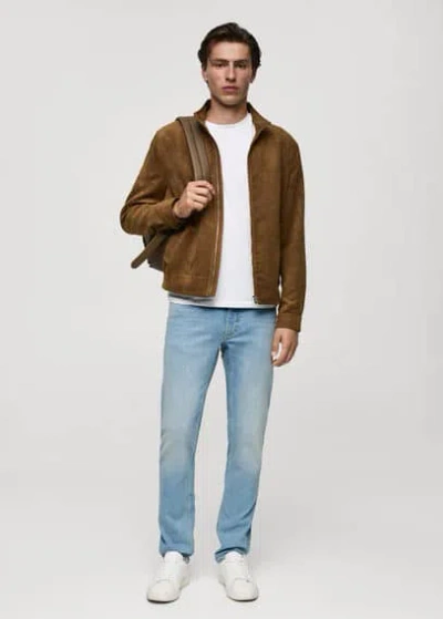 Mango Man Jan Slim-fit Jeans Light Blue