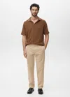 Mango Man Jeans Beige - Homme - 46 -  In Sand