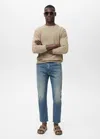 Mango Man Jean Ben Tapered-fit Bleu Moyen Vintage - Homme - 46 -