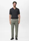 Mango Man Jeans Vert Moyen - Homme - 48 -