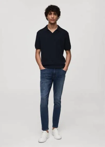 Mango Man Jude Skinny-fit Jeans Dark Blue