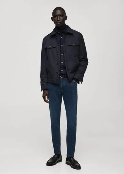 Mango Man Jude Skinny-fit Jeans Deep Dark Blue
