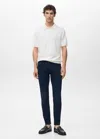 Mango Man Jean Jude Skinny-fit Bleu Foncé Intense - Homme - 44 -