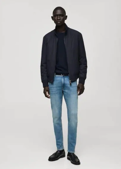 Mango Man Jude Skinny-fit Jeans Medium Blue