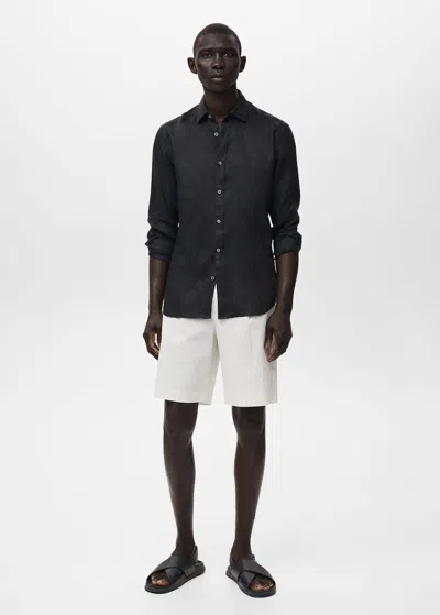 Mango Man Chemise Noir - Homme - Xl -  In Black