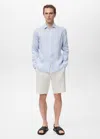 Mango Man Chemise Bleu Ciel - Homme - Xxl -  In Blue