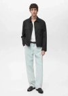 Mango Man Loose-fit Jeans Bleach Blue In Bleu Délavé