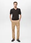 Mango Man Lyocell Regular Fit Jeans Beige In Beige