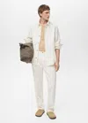 Mango Man Lyocell Regular Fit Jeans Off White