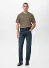 Mango Man Medium Weight Regular Fit T-shirt Medium Brown