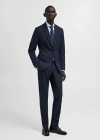 Mango Man Slim Fit Suit Blazer Dark Navy In Dark Navy