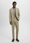 Mango Man Veste Costume Milán Slim-fit Vert - Homme - 52 -
