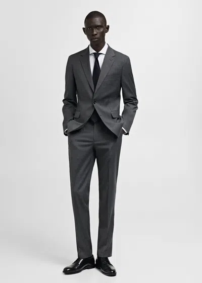 Mango Man Veste Costume Milán Slim-fit Gris - Homme - 50 -  In Gray