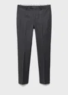 Mango Man Milan Slim-fit Suit Trousers Dark Heather Grey In Gray