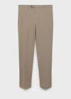 Mango Man Milan Slim-fit Suit Trousers Mink Grey