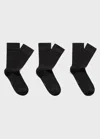 Mango Man Pack Of 3 Cotton Socks Black