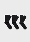 Mango Man Pack Of 3 Cotton Socks Dark Navy