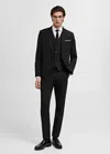 Mango Man Gilet Noir - Homme - 54 -
