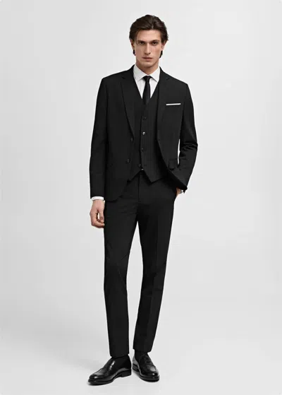 Mango Man Gilet Noir - Homme - 54 -  In Black