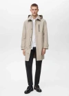 Shop Mango Man Coolmax Technology Waterproof Parka Sand
