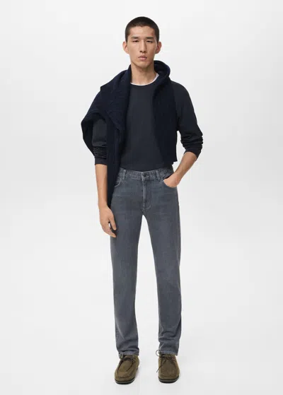 Mango Man Patrick Slim-fit Jeans Black Denim
