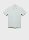 Mango Man Polo Regular-fit Piqué Coton Bleu Ciel - Homme - Xxl -  In Blue