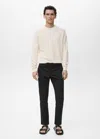 Mango Man Pantalon Prato Chino Cropped Tapered Noir - Homme - 46 -  In Black