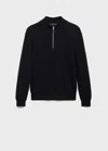 Mango Man Pull Bleu Marine - Homme - S -  In Black