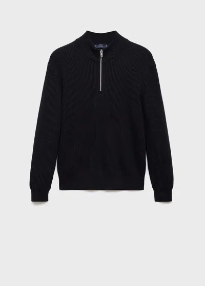 Mango Man Pull Bleu Marine - Homme - S -  In Black