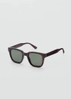 MANGO MAN LUNETTES DE SOLEIL POLARISÉES RECTANGULAIRES CHOCOLAT - HOMME - TAILLE UNIQUE - MANGO MAN