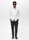Mango Man 100% Cotton Regular-fit Shirt In White