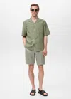 Mango Man Regular-fit 100% Tencel Shirt Mint Green