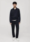 Mango Man Regular Fit Cotton Cargo Pants Dark Navy In Dark Navy
