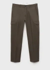 Mango Man Regular Fit Cotton Cargo Pants Khaki