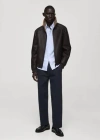 Mango Man Regular Fit Cotton Drawstring Pants Dark Navy In Dark Navy