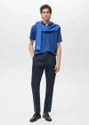 Mango Man Polo Slim-fit Piqué De Coton Bleu Porcelaine - Homme - L -  In China Blue