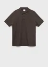 Mango Man Polo Regular-fit Piqué Coton Chocolat - Homme - Xxl -  In Brown