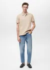 MANGO MAN POLO REGULAR-FIT PIQUÉ COTON ÉCRU - HOMME - XXL - MANGO MAN
