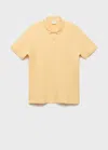 Mango Man Polo Regular-fit Piqué Coton Jaune - Homme - Xxl -