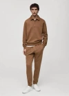 Mango Man Regular-fit Cotton Polo Sweatshirt Medium Brown