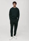 Mango Man Regular-fit Cotton Sweatshirt Green