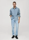 Mango Man - Chemise Regular-fit Denim Bleu Clair - Xl - Homme In Light Blue