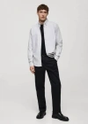 Mango Man Regular Fit Oxford Cotton Shirt Grey