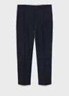 Mango Man Regular-fit Pleated Pants In Blue