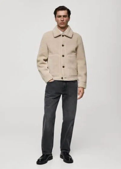 Mango Man Jacket Ecru