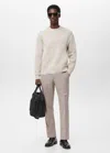 Mango Man Pantalon Slim-fit Comfort Stretch Cordon Thermolite Gris Glacé - Homme - Xl -  In Gray