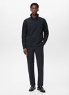 Mango Man Sweat Zip Coupe Normale Bleu Marine - Homme - Xl -  In Blue