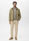 Mango Man Reversible Quilted Water-repellent Reversible Jacket Beige - Homme - Xl -  In Sand